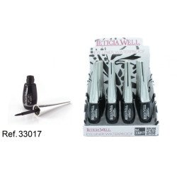 EYELINER IMPERMÉABLE NOIR 10,50CM (UNITÉ 0,56 €)pack 12 LETICIA WELL