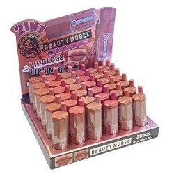 ROUGE À LÈVRES + LIPLINER MAT 2 EN 1 (1,25 € UNITÉ) PACK 36 MODÈLE BEAUTÉ
