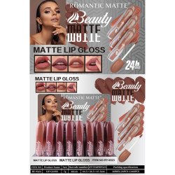 LIPGLOSS MAT BEAUTÉ 24H. (0,75 € UNITÉ) PACK 24 ROMANTIQUE MAT