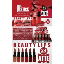 24H MATTE LIPSTICK. (€0.50 UNIT) PACK 24 ROMANTIC MATTE