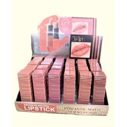 ROUGE À LÈVRES IMPERMÉABLE 24H. (0,75 € UNITÉ) PACK 24 ROMANTIQUE MAT
