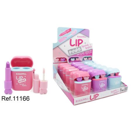 LIPSTICK + LIPGLOSS PODS (1.45€ UNIDAD) PACK 18 LETICIA WELL