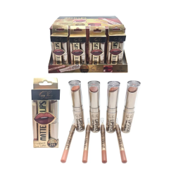 BATOM + LÁPIS LABIAL 2 EM 1 24H.(CONJUNTO 1,09€) PACK 24 EASY PARIS
