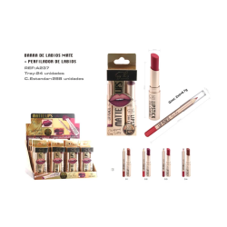 BATOM + LÁPIS LABIAL 2 EM 1 24H.(CONJUNTO 1,09€) PACK 24 EASY PARIS