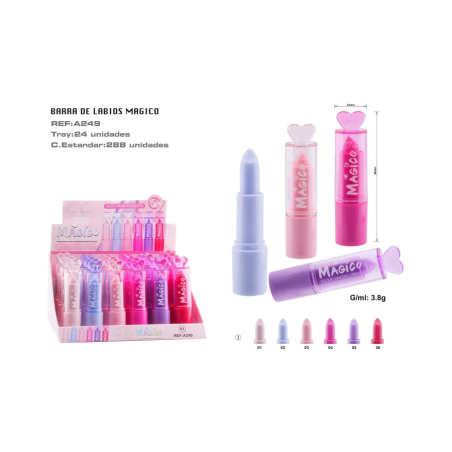 ROUGE À LÈVRES MAGIC OIL (0,65€ UNITÉ) PACK 24 EASY PARIS
