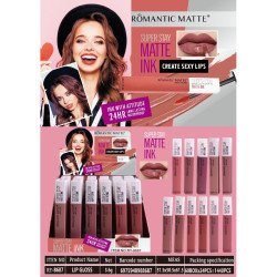 BATOM LÍQUIDO SUPER STAY MATTE TINTA(€0,65 UNIDADE) PACK 24 ROMÂNTICO MATTE