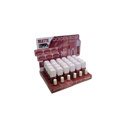 LIPGLOSS SUPER KIKE MATTE SWEED VIVID 36H. (0,95€ UNITÉ) PACK 24 QOIDEN ROSE