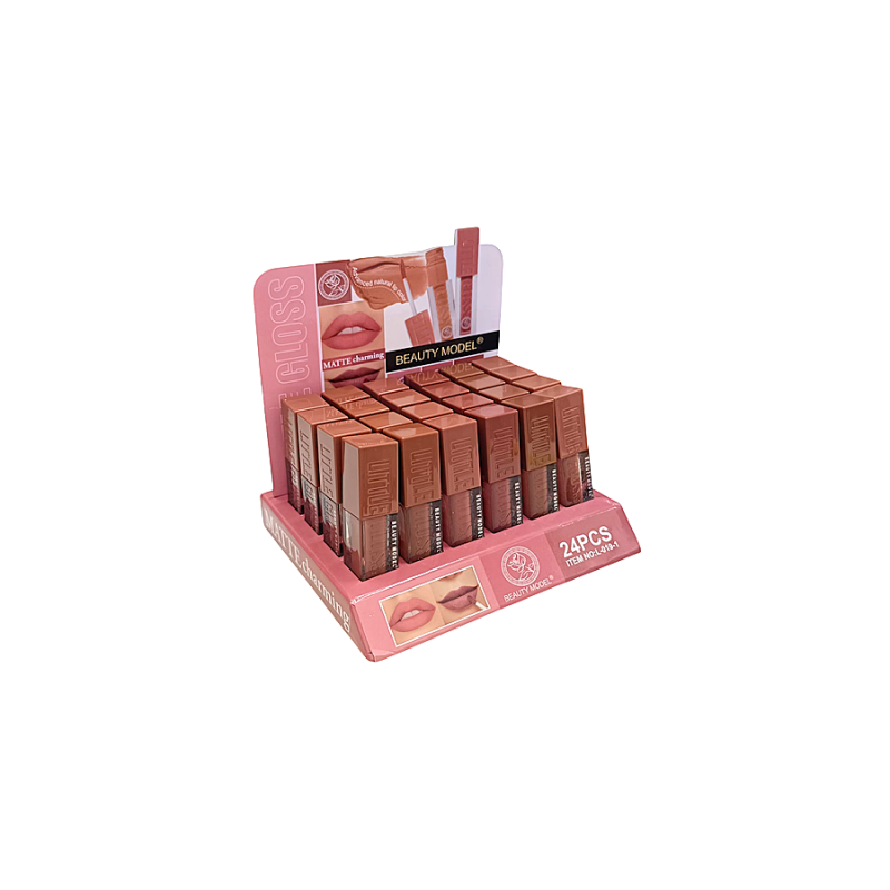 LITTLE GLOSS MATTE CHARMING (0.95€ UNIDAD) PACK 24 BEAUTY MODEL