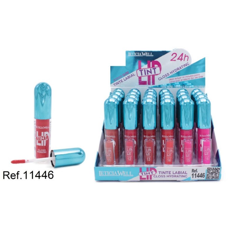 MOISTURIZING GLOSS FINISH LIP TINT (€0.85 UNIT)PACK 24 LETICIA WELL
