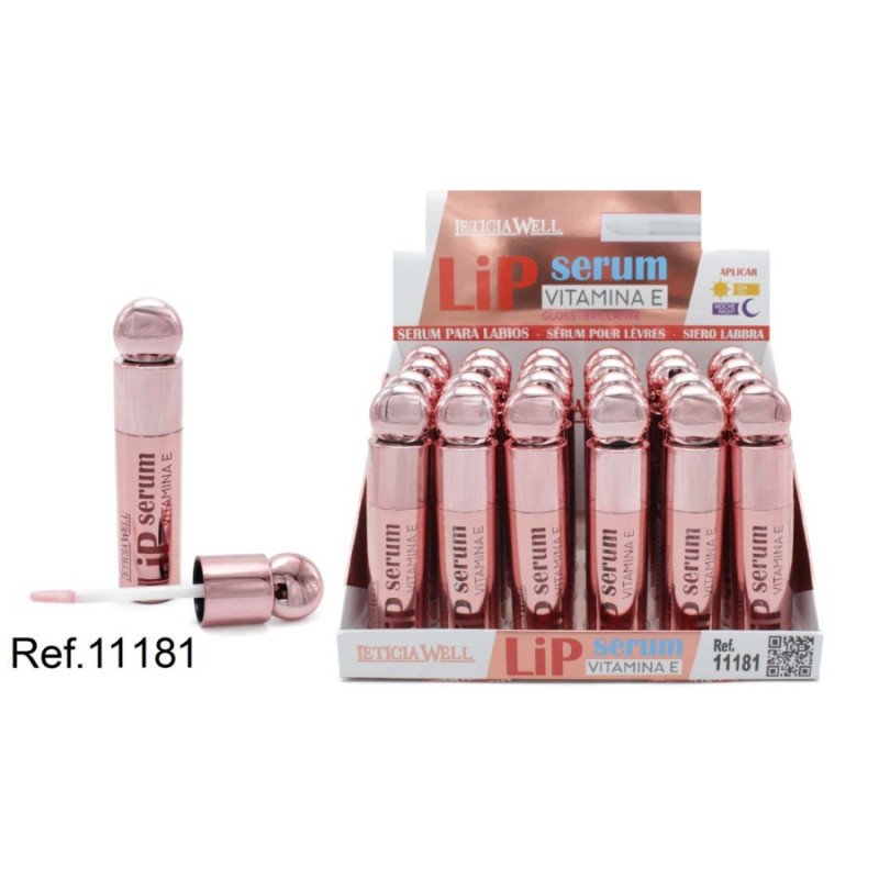 SÉRUM LIP COM VITAMINA E (0,85€ UNIDADE) PACK 24 LETICIA WELL