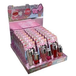 LIP MAXIMIZER + LIP GLOW (1,75 € UNITÉ) PACK 24 GLAMOUR BEAUTY