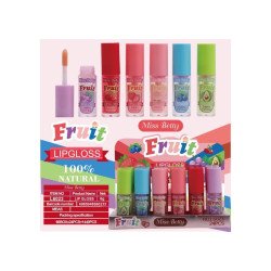 LIPGLOSS FRUITS NATUREL (0,59€ UNITÉ) PACK 24 MISS BETTY