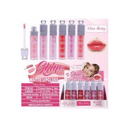 LIPGLOSS MATTE SHINE (€0.59 UNIT) PACK 24 MISS BETTY