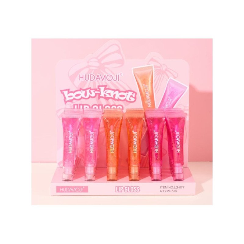 LIPGLOSS BOW-KNOT (0,85€ UNIDADE) PACK 24 HUDAMOJI