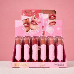 LIPGLOSS 2 IN 1 (€0.99 UNIT) PACK 24 HUDAMOJI