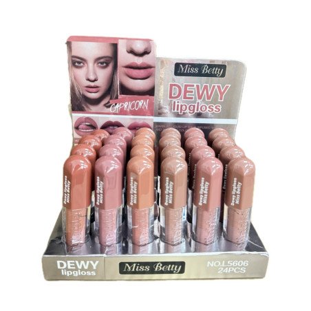 LIPGLOSS DEWY CAPRICORN (0.55€ UNIT) PACK 24 MISS BETTY