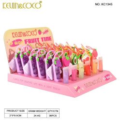 LIPGLOSS FRUIT TIME (0.99€ UNIDAD) PACK 36 KEVIN COCO
