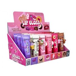 LIPGLOSS SAVEUR (0,85€ UNITÉ) PACK 24 D'DONNA
