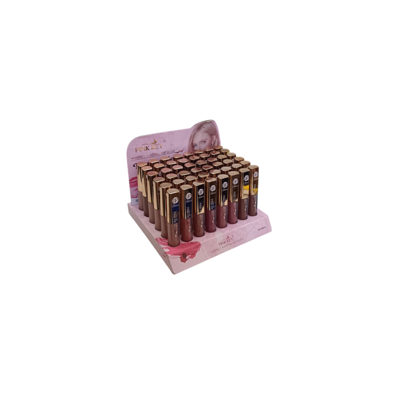 LIPGLOSS PERFECT LASTING (0.75€ UNITE) PACK 48 PINK KEY