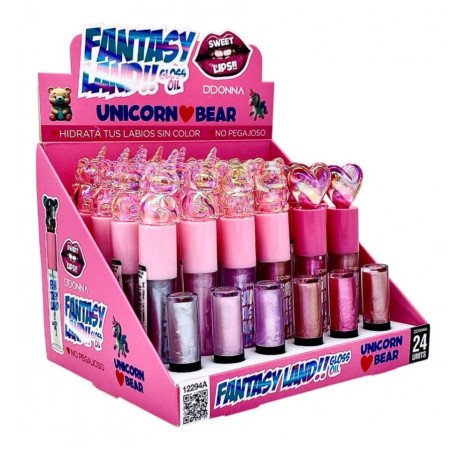 ÓLEO LIPGLOSS FANTASY LAND!!(€0.69 UNIDADE) PACK 24 D'DONNA