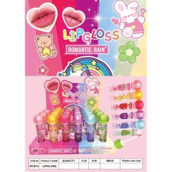 LIPGLOSS FRUITS (0.75€ UNIDAD) PACK 24 ROMANTIC RAIN