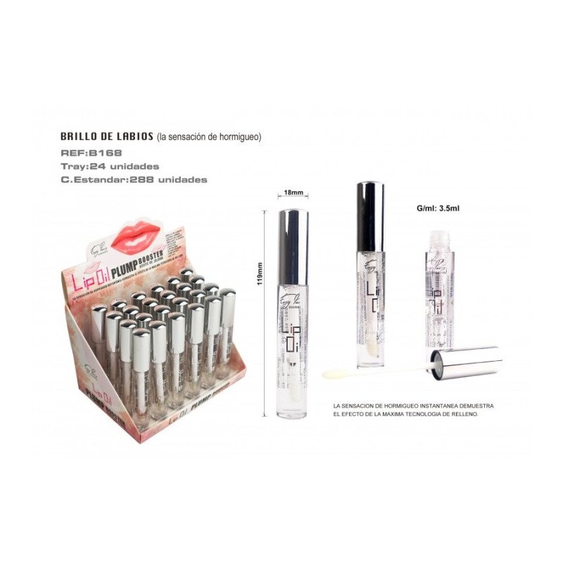 LIP OIL PLUMP BOOSTER JOJOBA (0.79€ UNIDAD) PACK 24 EASY PARIS