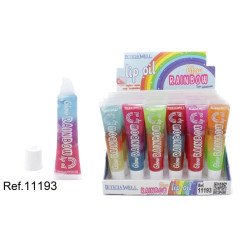 LIP OIL GLOW RAINBOW SUPER HYDRATANTE (0,59€ UNITÉ) PACK 24 LETICIA WELL