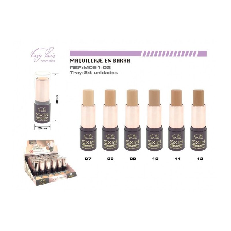 BÂTON DE MAQUILLAGE À L'HUILE DE GRENADE (1,15 € UNITÉ) PACK 24 EASY PARIS