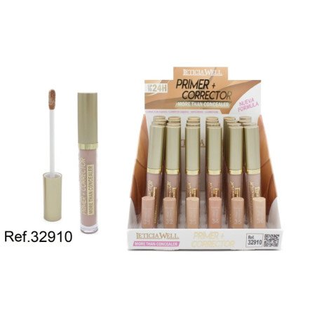 PRIMER + 24H LIQUID CORRECTOR. (€0.60 UNIT) PACK 24 LETICIA WELL