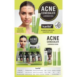 CORRECTEUR D'ACNÉ PEAU BRILLANTE À L'ACIDE SALICYLIQUE 3,5GR. KARITÉ