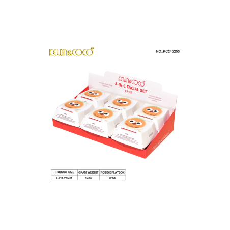 SET MAKEUP BURGERLICIOUS 5 IN 1 (3.15€ UNIDAD) PACK 6 KEVIN COCO