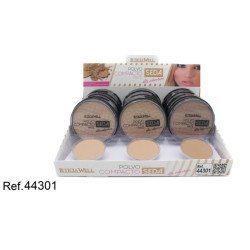 PÓ COMPACTO DE SEDA MATE (0,68€ UNIDADE) PACK 18 LETICIA WELL