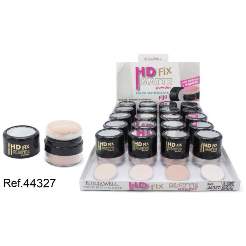 POUDRE FIX MATTE (1.05€ UNIDAD) PACK 20 LETICIA WELL