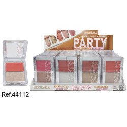 COLORETE + ILUMINADOR PARTY(0.82€ UNIDAD) PACK 24 LETICIA WELL