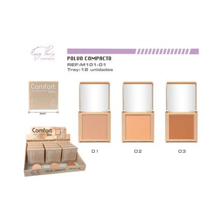 POLVO COMPACTO COMFORT (1.09€ UNIDAD)PACK 12 EASY PARIS