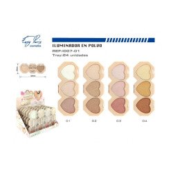 POLVO ILUMINADOR GLITTER(1.19€ UNIDAD) PACK 24 EASY PARIS