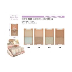 PALETTE ILLUMINANTE + CONTOUR (0,85€ UNITÉ) PACK 24 EASY PARIS