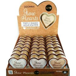 ILUMINADOR GLOW HEARTS 3 CORES (0,82€ UNIDADE) PACK 24 D'DONNA