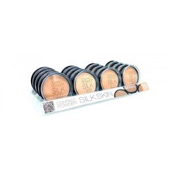 POLVO COMPACTO SILK SKIN 4 COLORES 15GR. (0.72€ UNIDAD) PACK 16 d dONNA