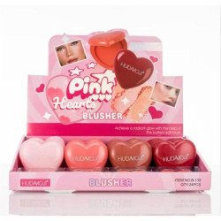 BLUSHER COEURS ROSE (0,99€ UNITÉ) PACK 24 HUDAMOJI
