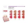 BLUSH MAT COEUR (0,99€ UNITÉ) PACK 24 EASY PARIS