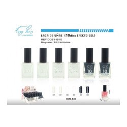 GEL EFFECT NAIL LACQUER 10 DAYS 15ML.(€0.62 UNIT) PACK 24 EASY PARIS