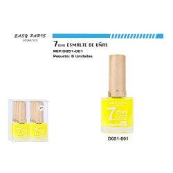 LAQUE À ONGLES EFFET GEL 13ML. (0,58 € UNITÉ) PACK 6 EASY PARIS