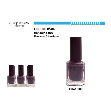 LACA DE UÑAS 13ml. (0.49 UNIDAD) PACK 6 EASY PARIS