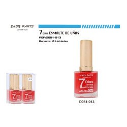 LAQUE À ONGLES EFFET GEL 13ML. (0,58 € UNITÉ) PACK 6 EASY PARIS