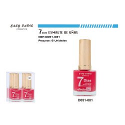 GEL EFFECT NAIL LACQUER 13ML. (0.58 € UNIT) PACK 6 EASY PARIS