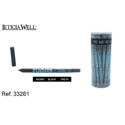 CRAYON YEUX FIXES NOIR (0,53€ UNITÉ) PACK 20 LETICIA WELL