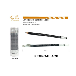 LÁPIS PRETO PARA BÁBIOS E SOBRANCELHAS (0,45€ UNIDADE) PACK 24 EASY PARIS