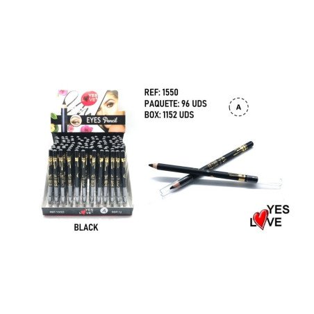 BLACK EYE PENCIL (€0.42 UNIT) PACK 96 YES LOVE