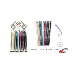 LÁPIS PARA OLHOS E LÁBIOS 24H.(€0,53 UNIDADE)PACK 72 YES LOVE